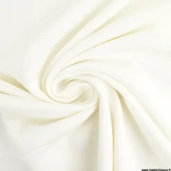 Molleton de chanvre blanc cassé - oeko tex