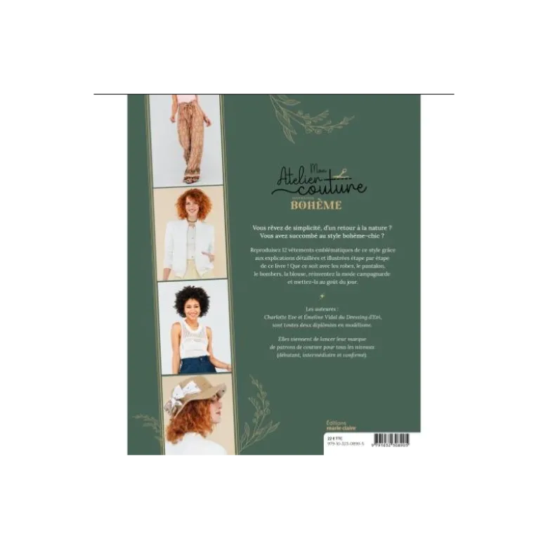 MON ATELIER COUTURE - INSPIRATION BOHEME - 12 MODELES
