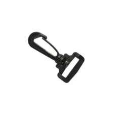 Mousqueton noir pour sangle de sac à dos - 25mm