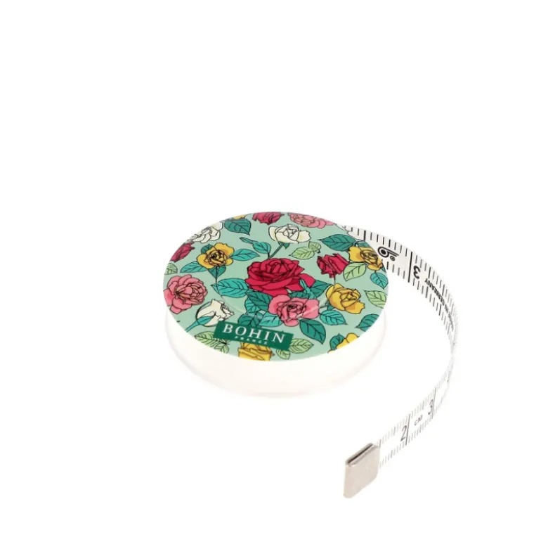 Mètre ruban enrouleur Blossom Vert - 150 cm - Bohin