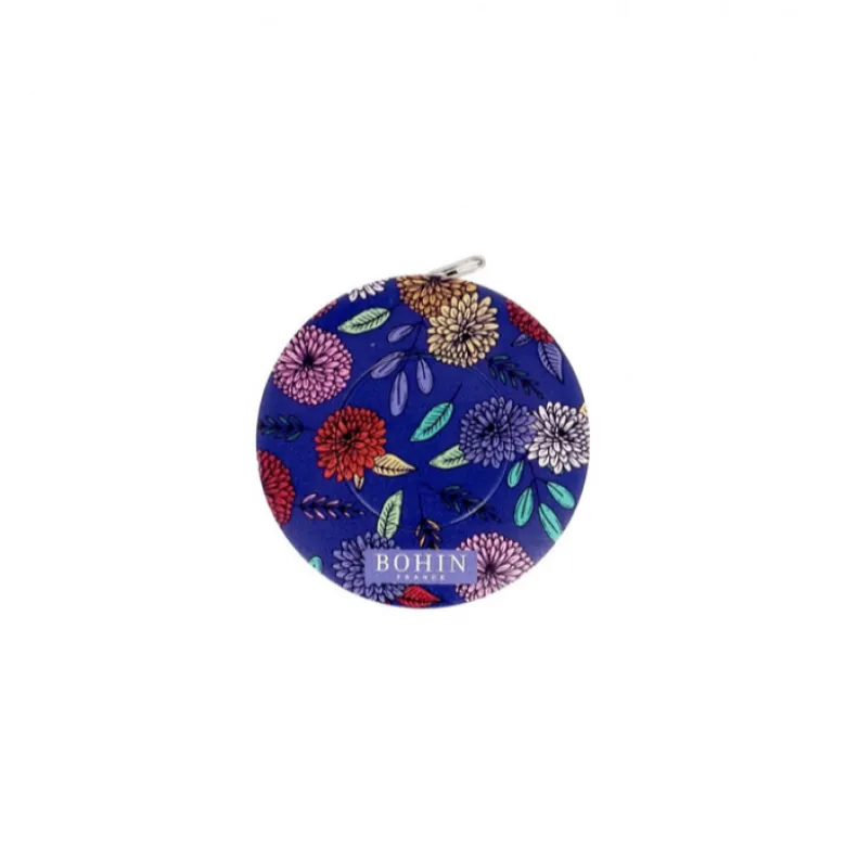 Mètre ruban enrouleur Blossom Bleu - 150 cm - Bohin