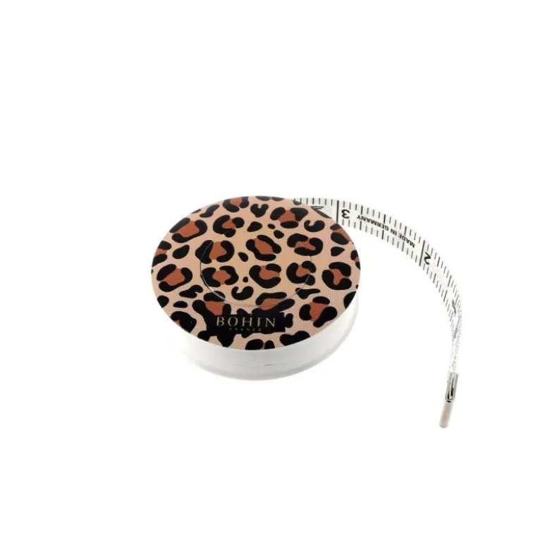 Mètre ruban enrouleur motif couture 150 cm Léopard - Bohin