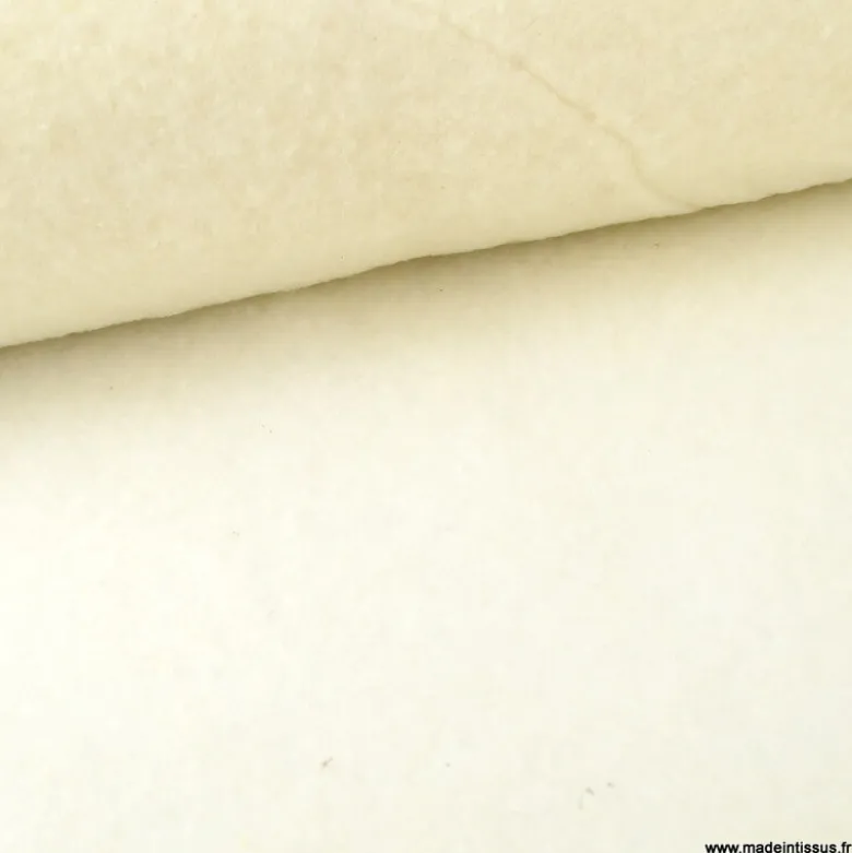 Ouate naturelle trispace en laine de Merinos 100g/m²