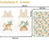 Panneau Gigoteuse à coudre Tigres - 2 tailles