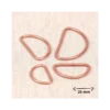 Passant boucle demi-rond Cuivre - 32mm - lot de 2