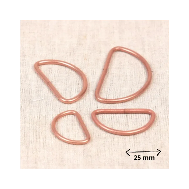 Passant boucle demi-rond Cuivre - 32mm - lot de 2