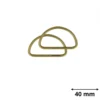 Passant boucle demi-rond Or antique - 40 mm - lot de 2