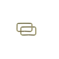 Passant rectangle 32mm finition Or (lot de 2)