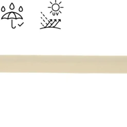 Passepoil d'extérieur imperméable anti UV 15 mm - Ecru