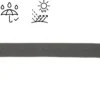 Passepoil d'extérieur imperméable anti UV 15 mm - gris anthracite