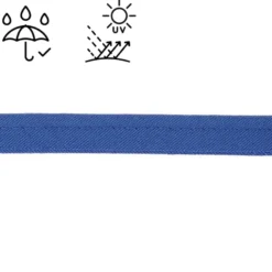 Passepoil d'extérieur imperméable anti UV 15 mm - Bleu