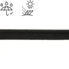 Passepoil d'extérieur imperméable anti UV 15 mm - Noir