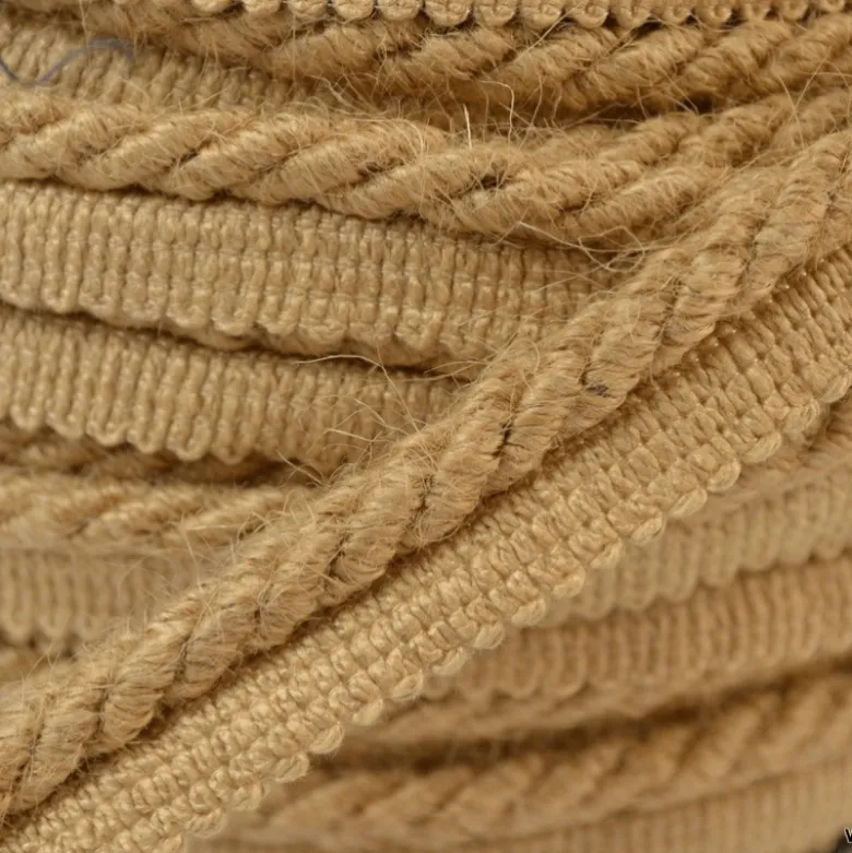 Passepoil en fibre de jute 5mm coloris Jute
