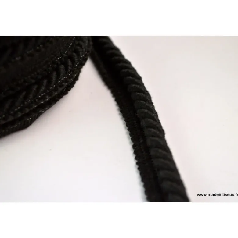 Passepoil en visose BOCCA 5mm coloris Noir
