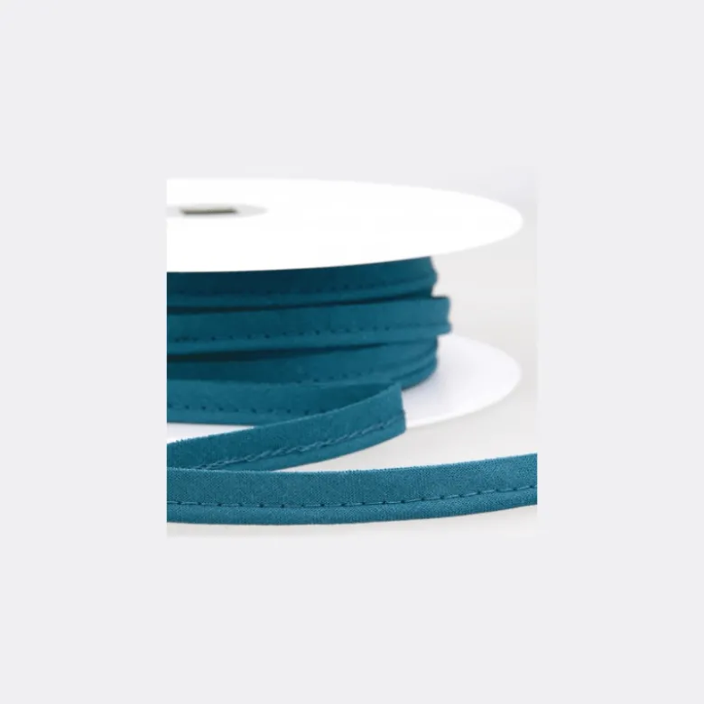 Passepoil 10 mm coloris Paon