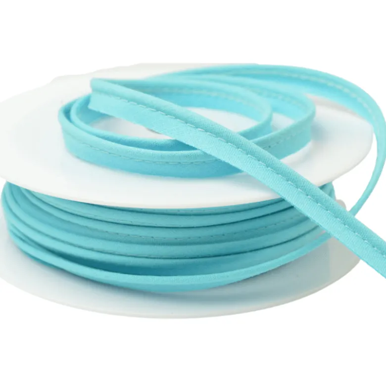 Passepoil 10 mm coton Bleu Lagon