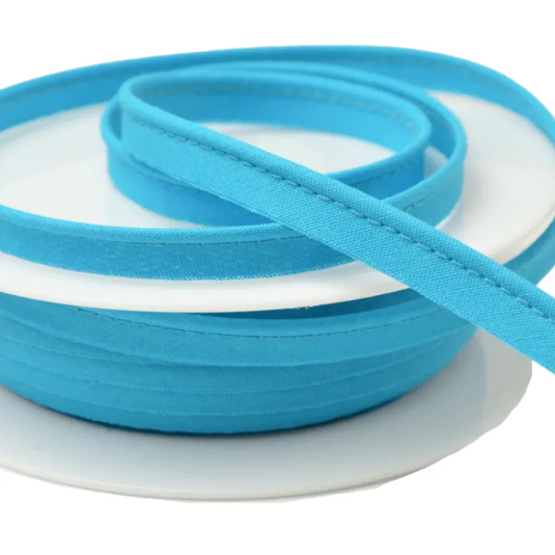 Passepoil 10 mm coton Bleu Petrole