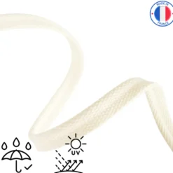 Passepoil sangle d'extérieur imperméable anti UV 15 mm - Crème