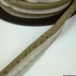 Passepoil velours 16mm coloris Taupe pour l'ameublement