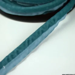 Passepoil velours 3.5mm coloris Pétrole pour l'ameublement