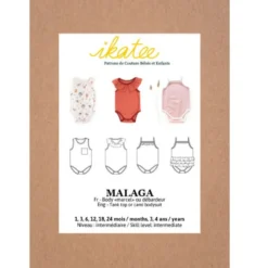 Patron Body Malaga by Ikatee pour bébé du 1 mois au 4 ans