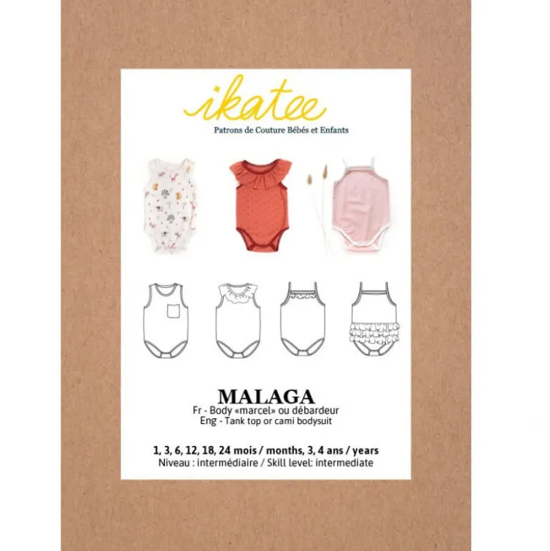 Patron Body Malaga by Ikatee pour bébé du 1 mois au 4 ans