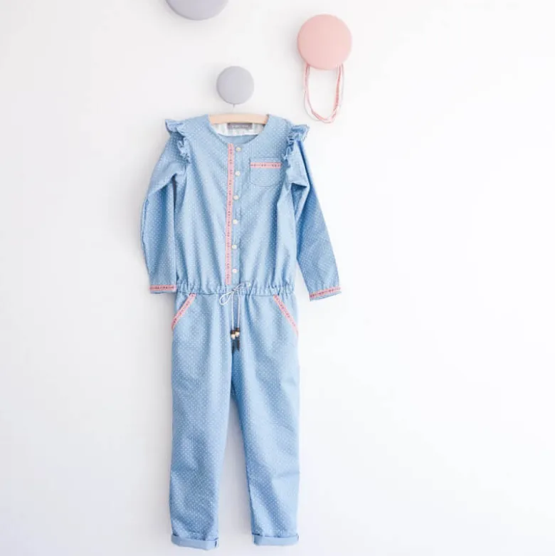Patron Combi-short, combi pantalon ou robe MARIEKE by Ikatee pour fille du 3 au 12 ans