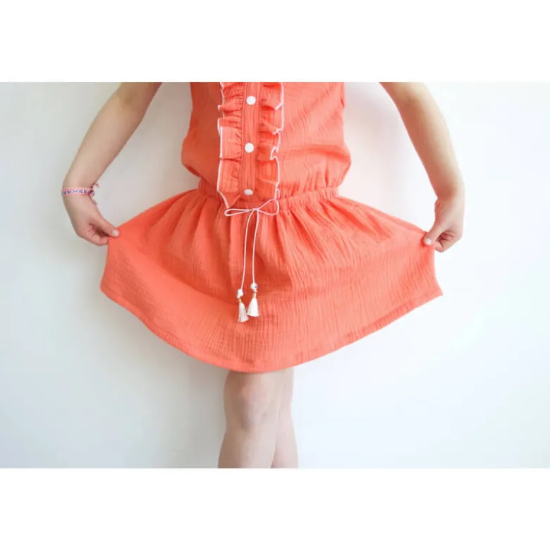 Patron Combi-short, combi pantalon ou robe MARIEKE by Ikatee pour fille du 3 au 12 ans