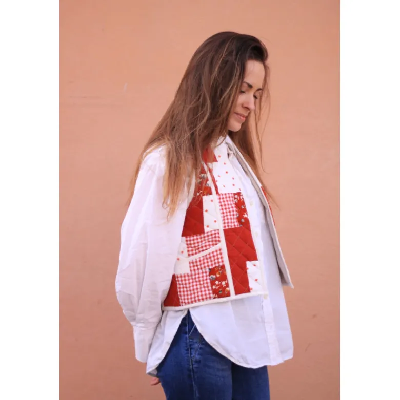 Patron de gilet sans manche Méalie pour femme - Cha'Coud