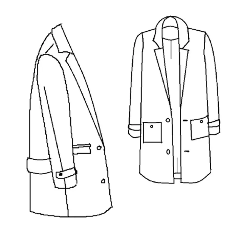 Patron de manteau Ray - Maison Fauve