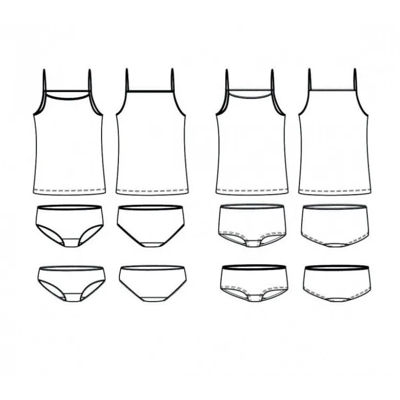 Patron Ensemble de lingerie Belle by Ikatee pour enfant du 3 au 12 ans