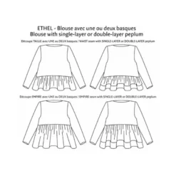 Patron Ethel - Robe/blouse du 34 au 52 - PM Pattern