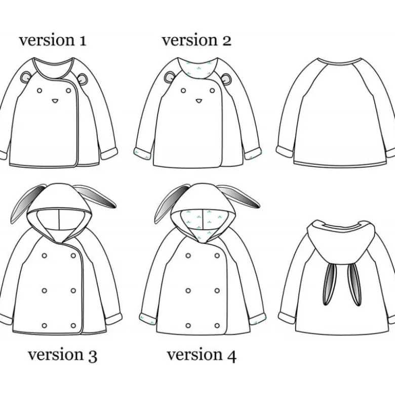 Patron Gilet Veste mixte Grand'Ourse by Ikatee du 6 mois au 4 ans