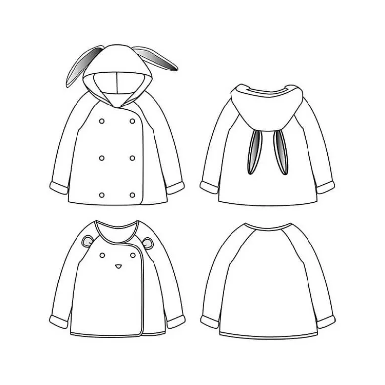 Patron Gilet Veste mixte Grand'Ourse by Ikatee du 6 mois au 4 ans