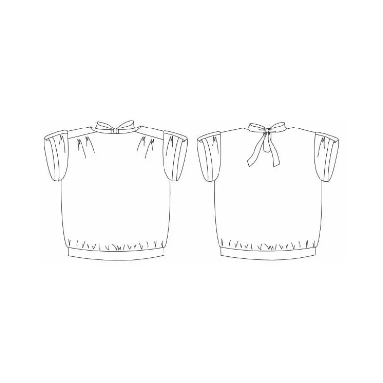 Patron Gus - Top avec manches à reversdu 2 au 10 ans - PM Pattern