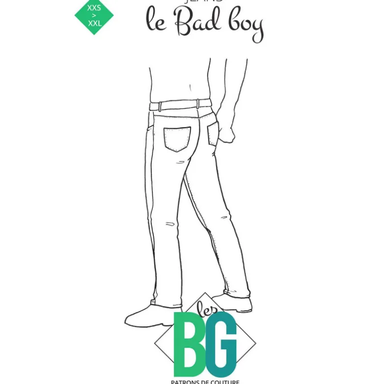 Patron jean pour homme - le Bad Boy- les BG