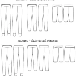 Patron Legging/jegging Seattle by Ikatee pour femme du 32 au 52