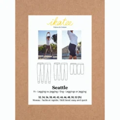 Patron Legging/jegging Seattle by Ikatee pour femme du 32 au 52