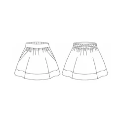 Patron Lollipop - Jupe avec rabats de poche du 2 au 12 ans - PM Pattern