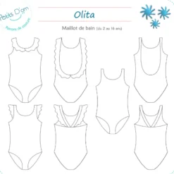 Patron Olita - Maillot de bain du 2 au 16 ans - Petits D'om