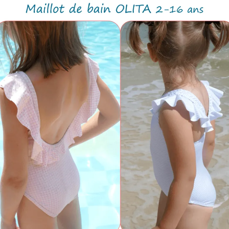 Patron Olita - Maillot de bain du 2 au 16 ans - Petits D'om