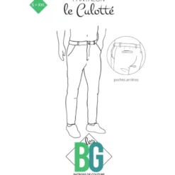 Patron pantalon Chino pour homme - le culotté - les BG
