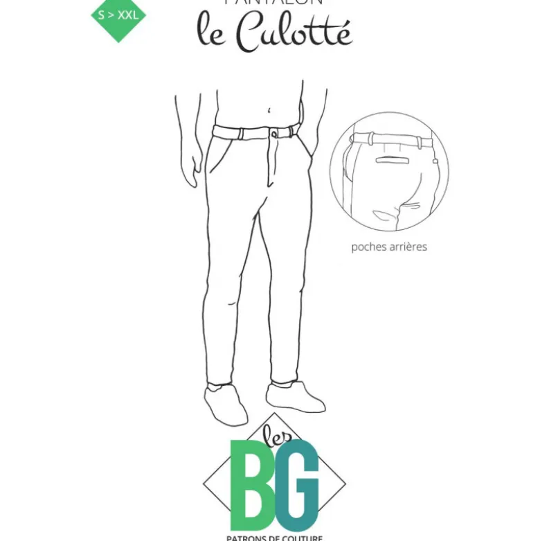 Patron pantalon Chino pour homme - le culotté - les BG