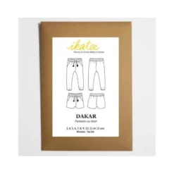 Patron Pantalon Short Fille Ikatee DAKAR du 3 au 12 ans