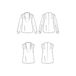 Patron pochette de la blouse tempête - Maison Fauve