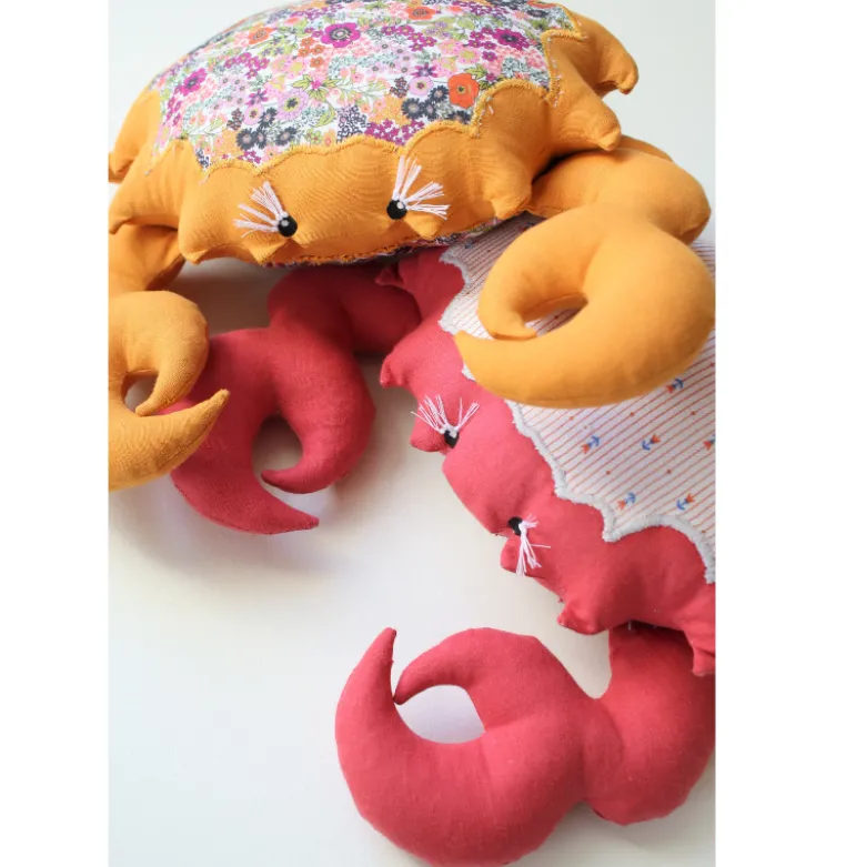 Patron pochette Doudou crabe - Les Enchantées