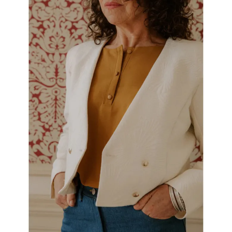 Patron pochette du spencer Damas - Maison Fauve