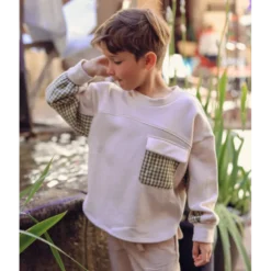 Patron pochette du sweat simone kids - Maéli Paris