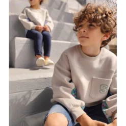 Patron pochette du sweat simone kids - Maéli Paris