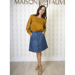 Patron pochette Jupe Kim - Maison Fauve